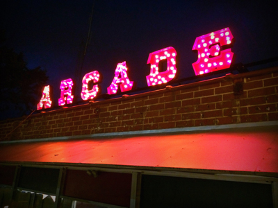 arcade sign